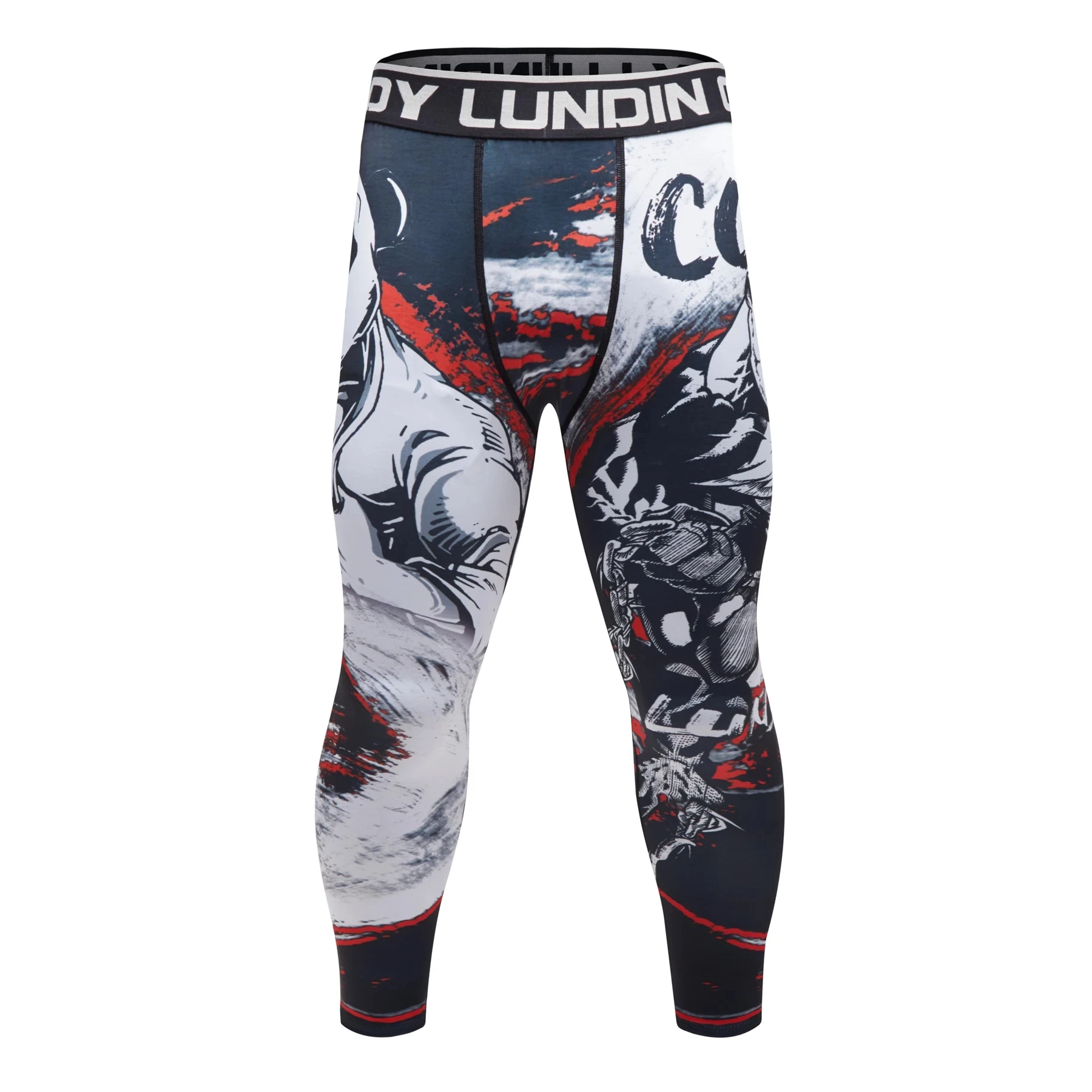 Men's BJJ Spats Leggings - Moisture Wicking Polyester - Image 11
