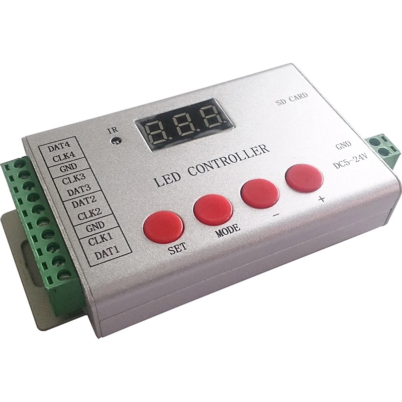 4‑Port WiFi LED Strip Controller for WS2812b, 6144 Pixels, Aluminum Housing - Image 3