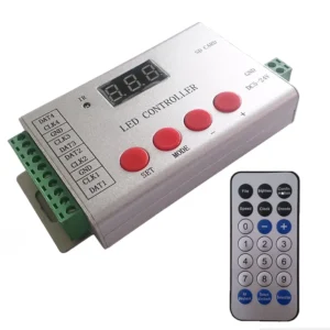 4‑Port WiFi LED Strip Controller for WS2812b, 6144 Pixels, Aluminum Housing
