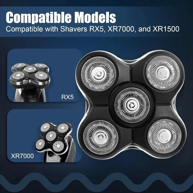 RX5 Replacement Head Compatible with Head Shaver Shaver Replacement Heads for Washable Shaver Blade for Wet Dry Shaving 2026 New - Image 3