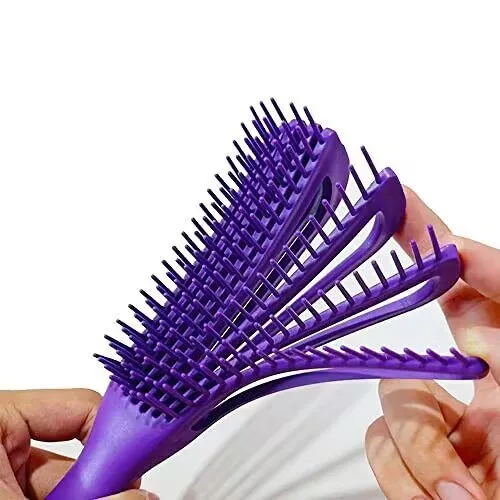 ABS Detangling Brush with Bracket – Massage for Curly & Thick Hair - Image 2