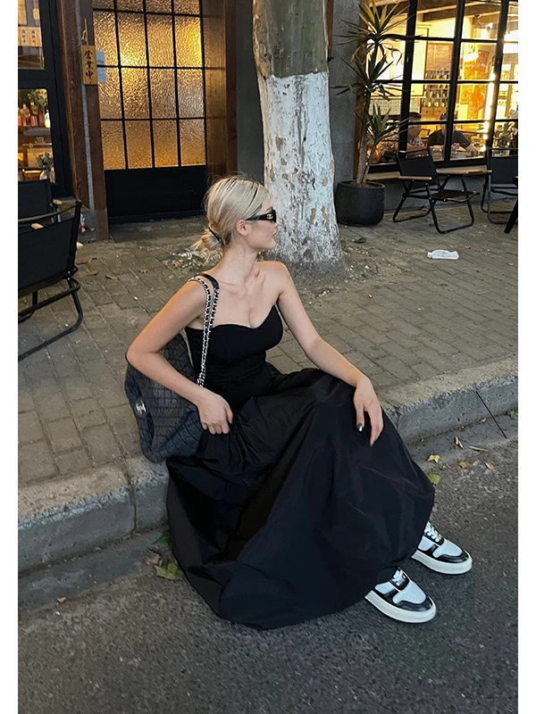 Women's Elastic High-Waist A-Line Maxi Skirt - view 4