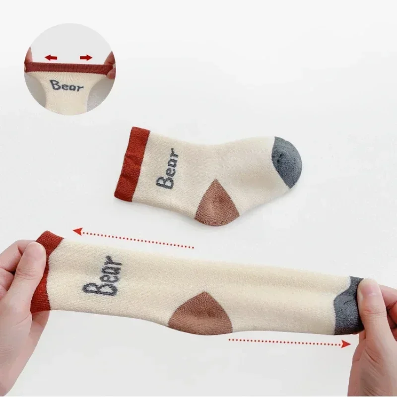 Warm Kids Mid Calf Socks 3 Pairs - Image 4