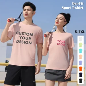 Quick Dry Sport T-Shirt with Customizable Logo