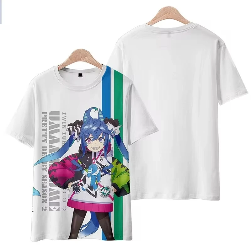 Anime Umamusume: Pretty Derby Cosplay T Shirt Women Men Summer O-neck Short Sleeve Funny Kids Tshirt Graphic Tees Shirts - Image 3