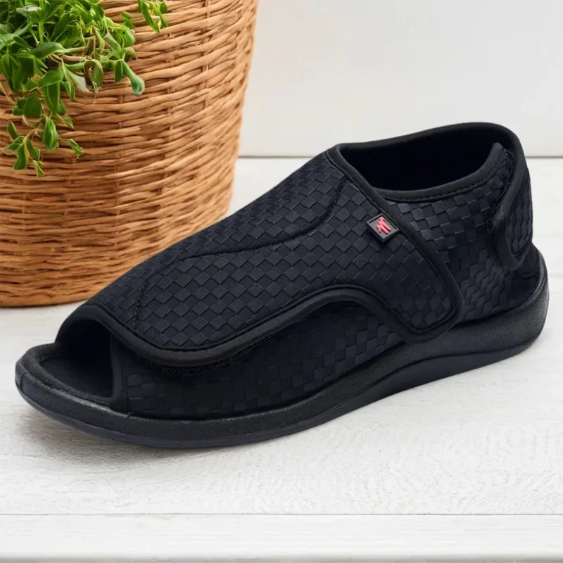Extra‑Wide Diabetic Sandals, Hook‑Loop Closure, Air‑Mesh, EVA Insole - Image 4
