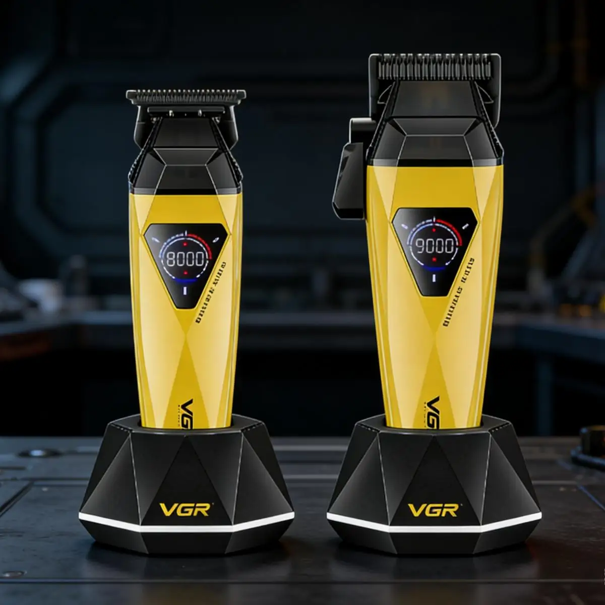 VGR V-877 S2 Cordless Hair Clippers – 9000 RPM Motor, DLC Coated Blades - Image 4