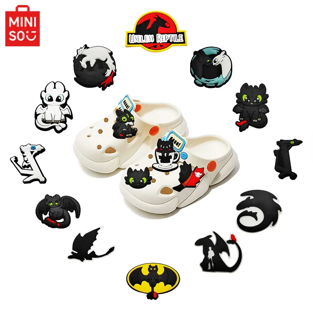 PVC Cartoon Dragon Shoe Charms for Boys Sandals – Pack of 16 - Image 2