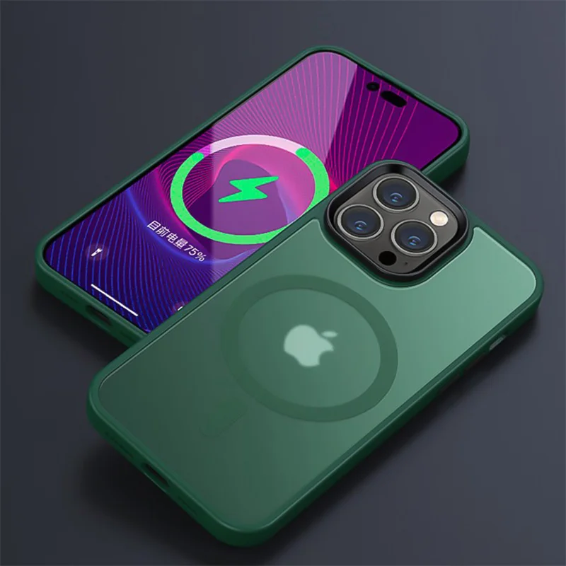 Translucent MagSafe Shockproof iPhone Case – PC+TPU (13‑17 Pro Max) - Image 7