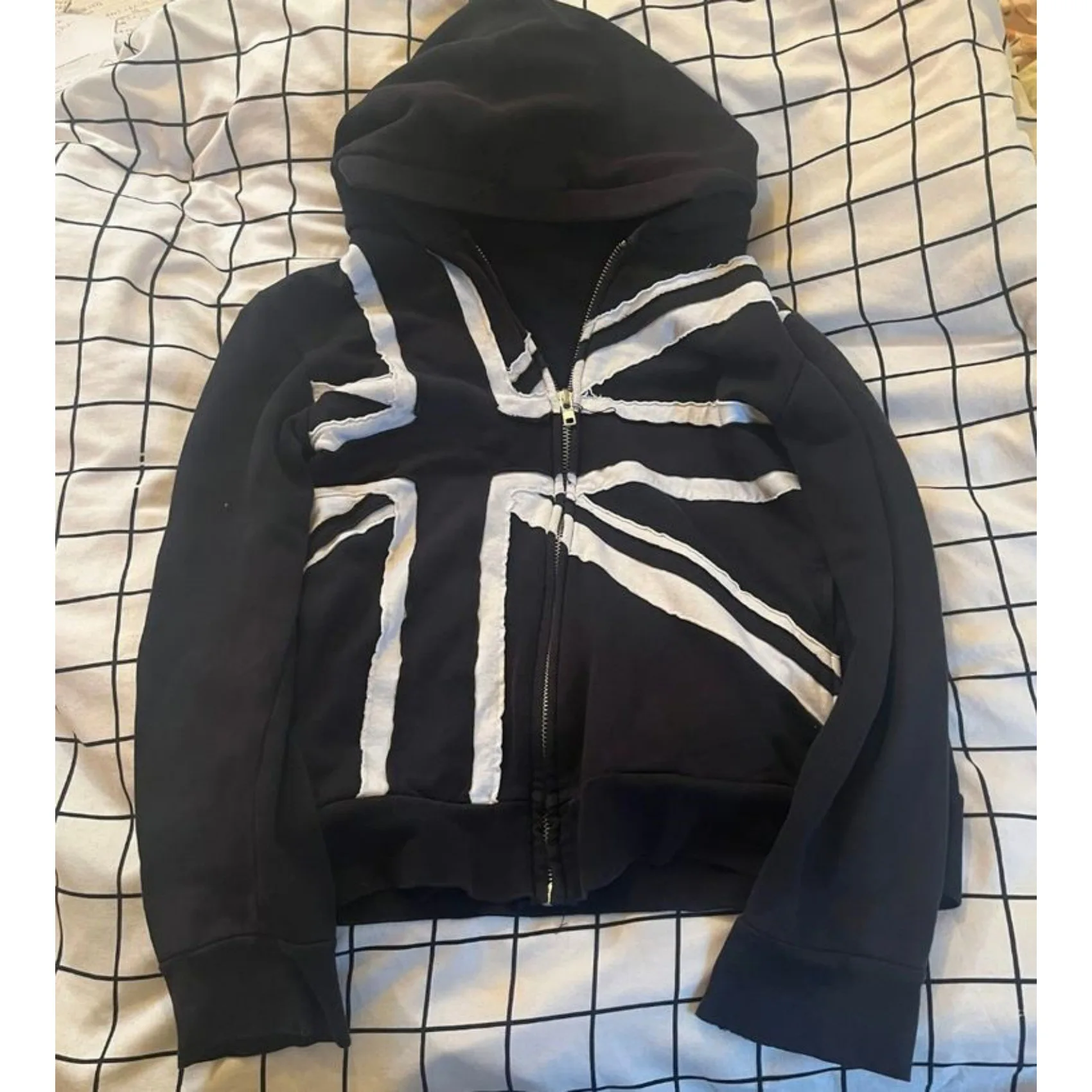 Men’s Cotton Hoodie with Graphic Patch