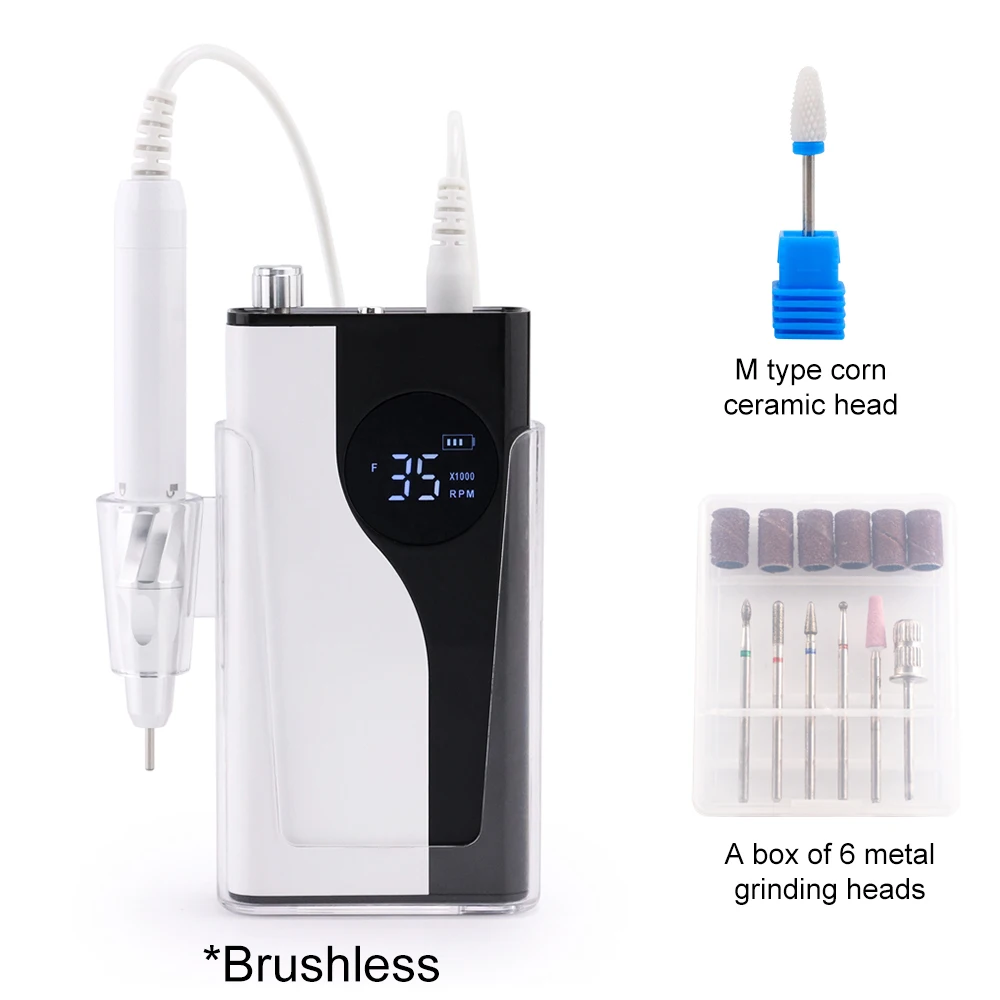 85W Brushless Cordless Nail Drill – 35000 RPM, USB‑C Rechargeable - Image 13
