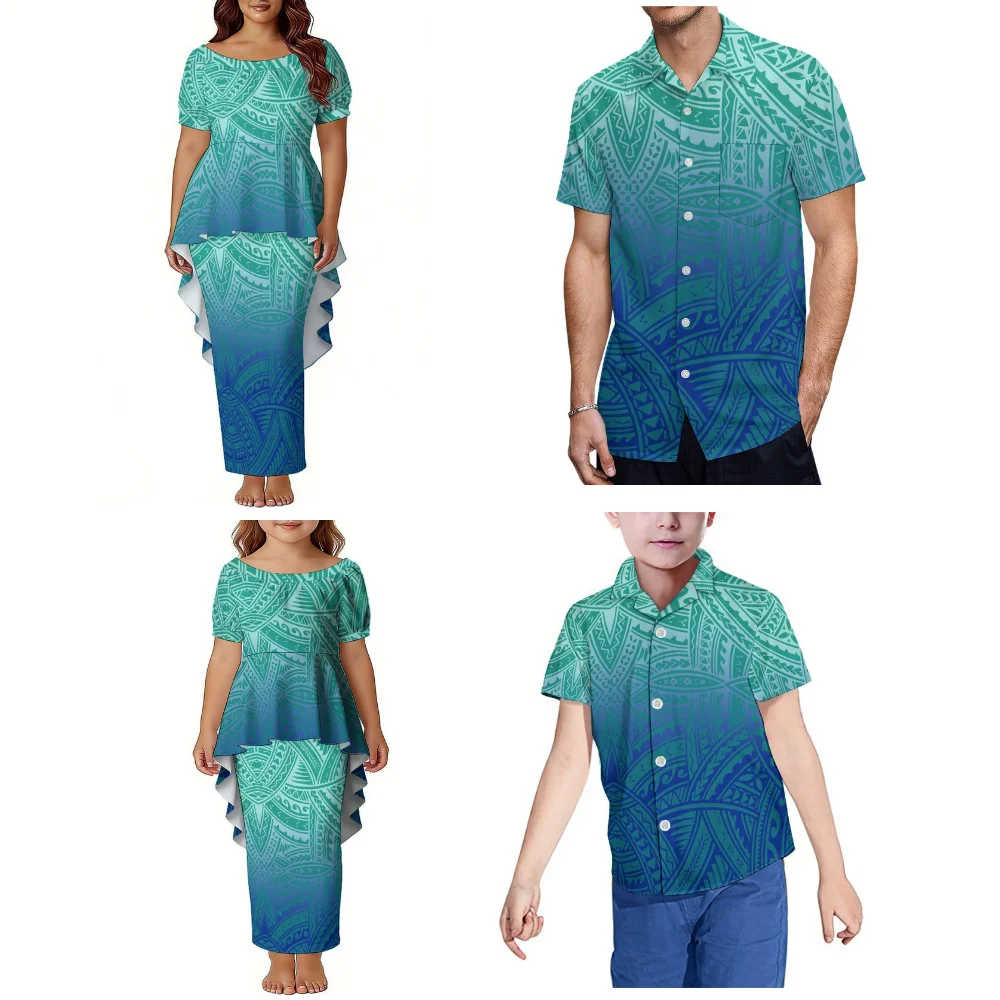 Polynesian Print Family Matching Outfits - view 9