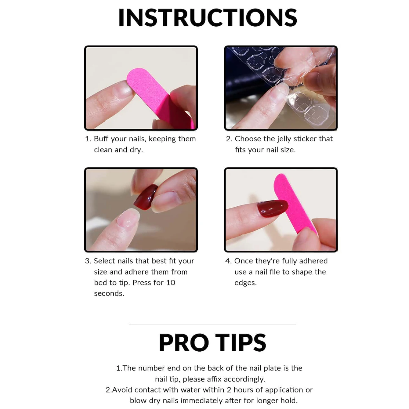 Short Square Pink French Toe Nail Tips – 120pcs Full‑Cover Press‑On Gel - Image 5