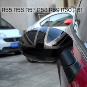 Car Doors Mirror Sticker Rear View Wing Mirror Covers For Mini COUNTRYMAN CLUBMAN Hatchback R50 R52 R53 R55 R56 R57 R58 R59 R60