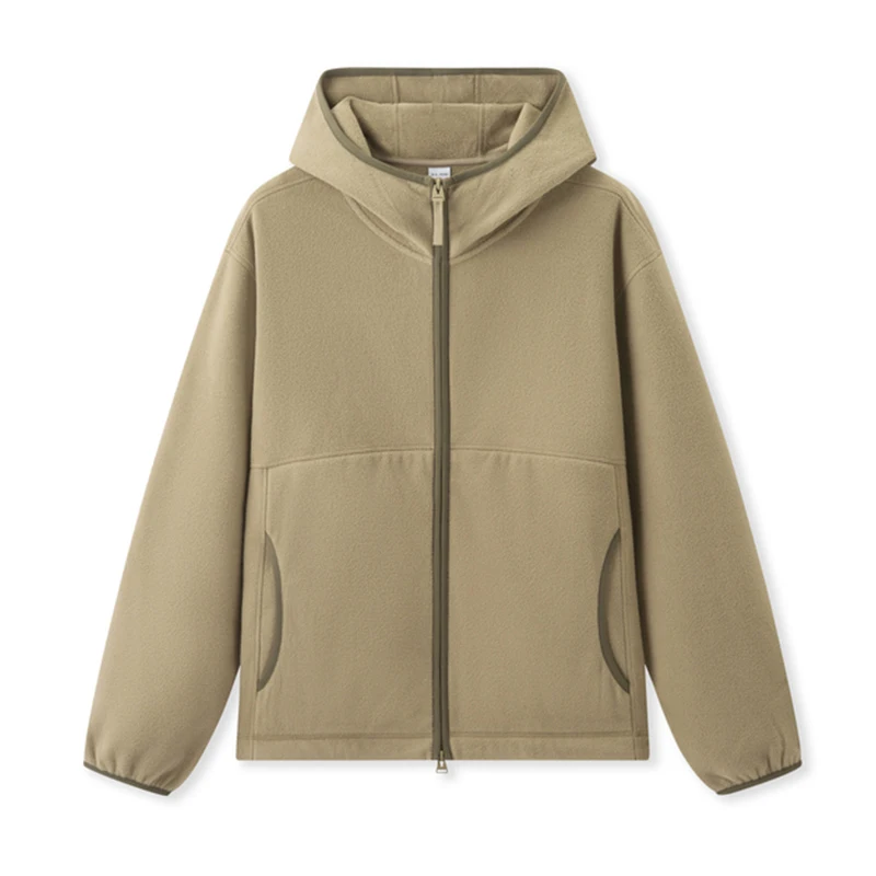 Men's Antistatic Polar Fleece Hooded Jacket - Image 8