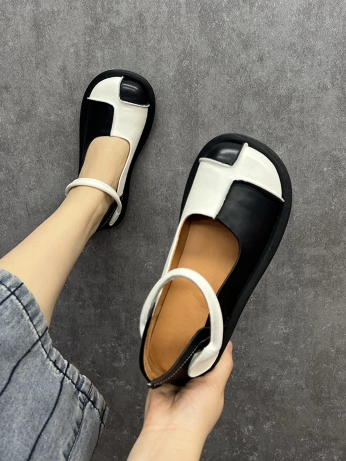 Birkuir Women's Leather Mary Jane Flats - view 5