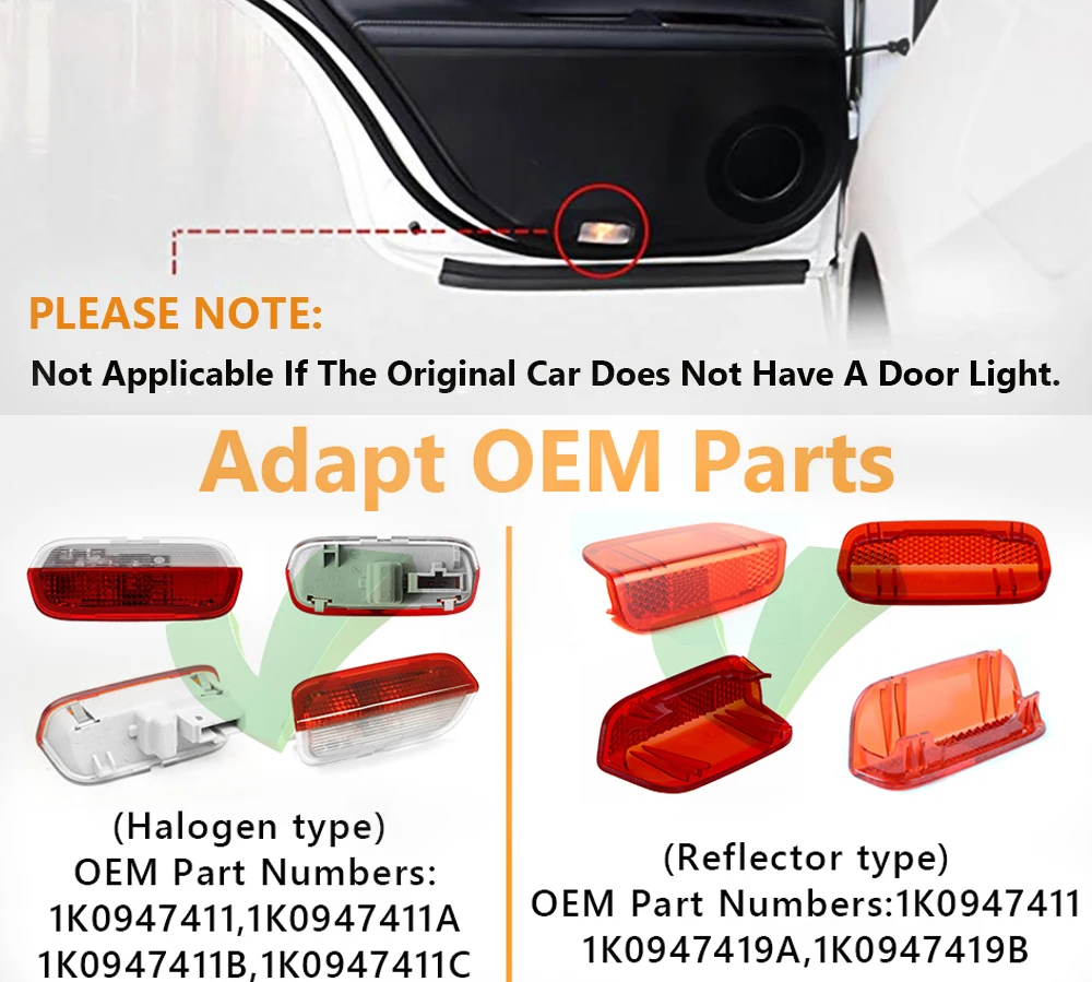 4PCS Front Rear LED Car Door Panel Courtesy Lights For Porsche Cayenne 958 Panamera Macan 718 Boxster Cayman 982 911 991 Series - Image 2