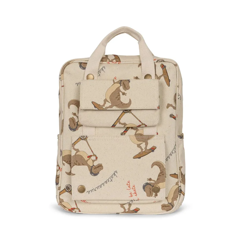Kids Vacation Canvas Backpack with Cartoon Print, Age 4-6 - Image 2