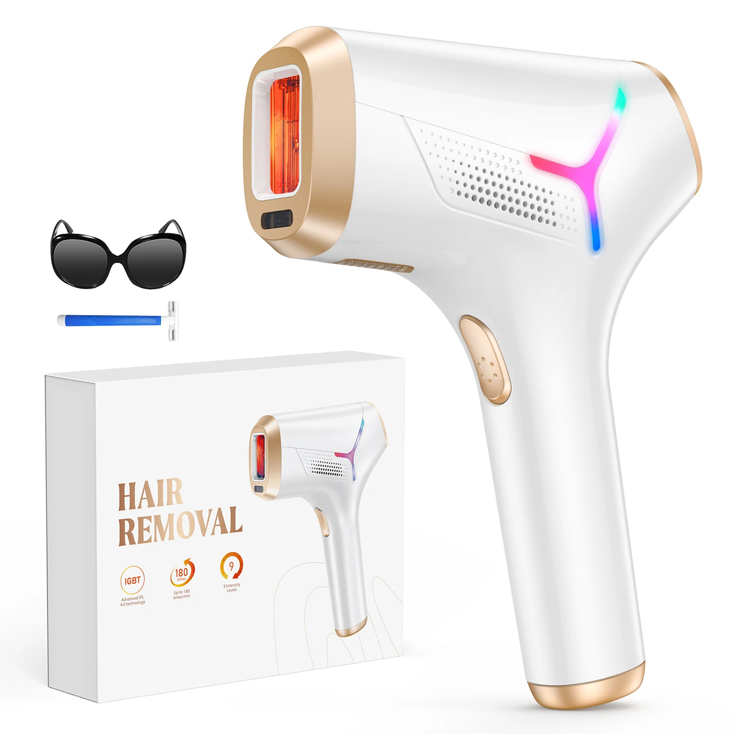 990,000‑Flash IPL Hair Removal Device, 9 Energy Levels, 5.2 cm² Window - Image 10