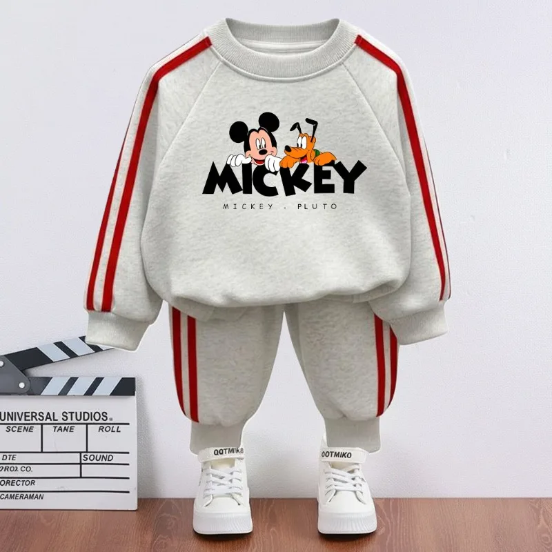 2026 Spring Children Side Stripe Trousers Sets Kids Casual Tracksuit Boys O Neck Hoodies and Long Pant Two Piece New Style - Image 4