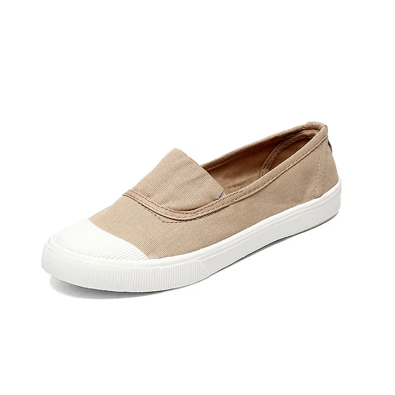 Women's Canvas Slip-On Loafer with EVA Insole – Korean Style Flat - Image 7