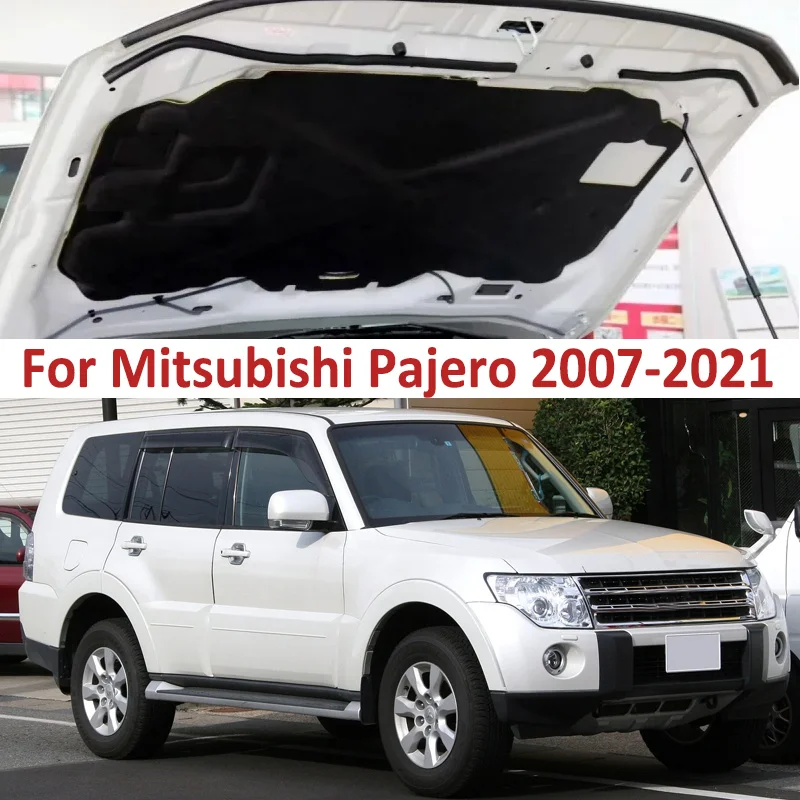 Front Hood Engine For Mitsubishi Pajero Montero Shogun V83 87 88 93 97 98W 2018 2019 2020 2007-2021 Soundproof Mat Accessorie - Image 2