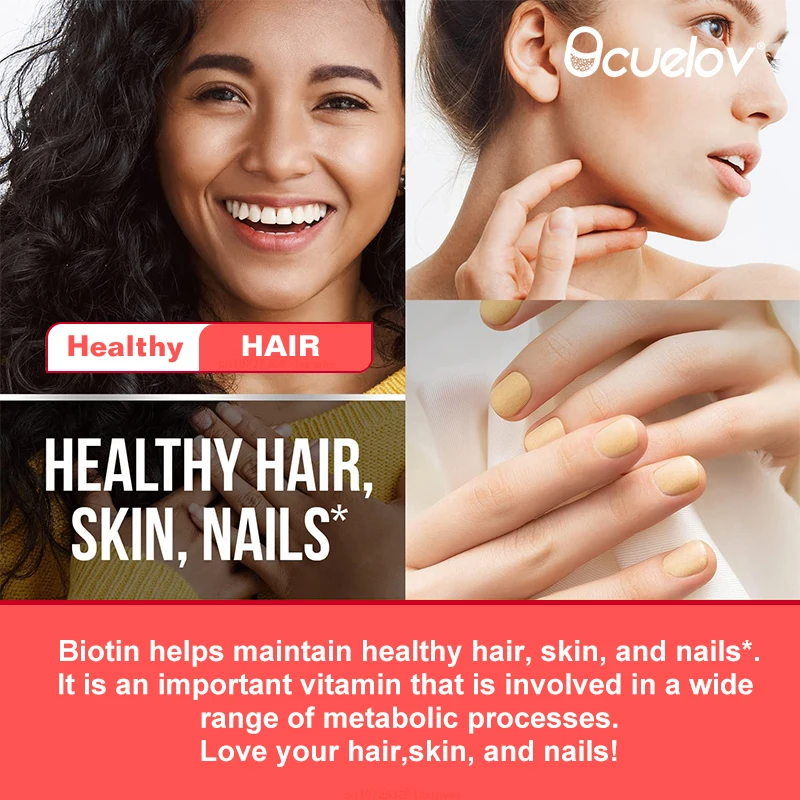 High-Potency 10,000 mcg Biotin Capsules with Collagen & Keratin – Supports Hair, Skin & Nails - Image 3