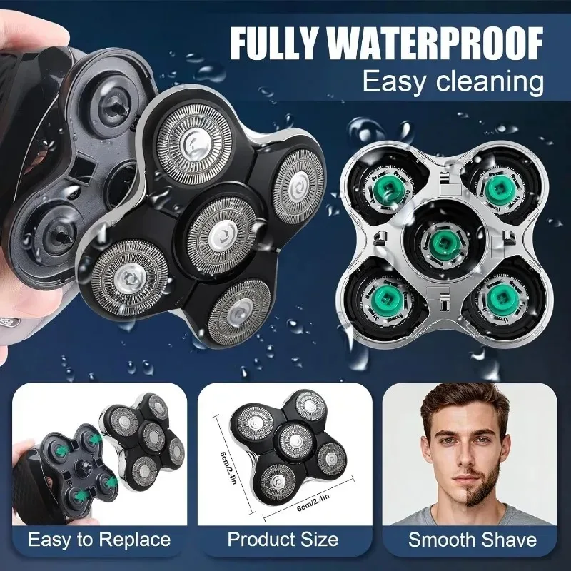 RX5 Replacement Head Compatible with Head Shaver Shaver Replacement Heads for Washable Shaver Blade for Wet Dry Shaving 2026 New - Image 6