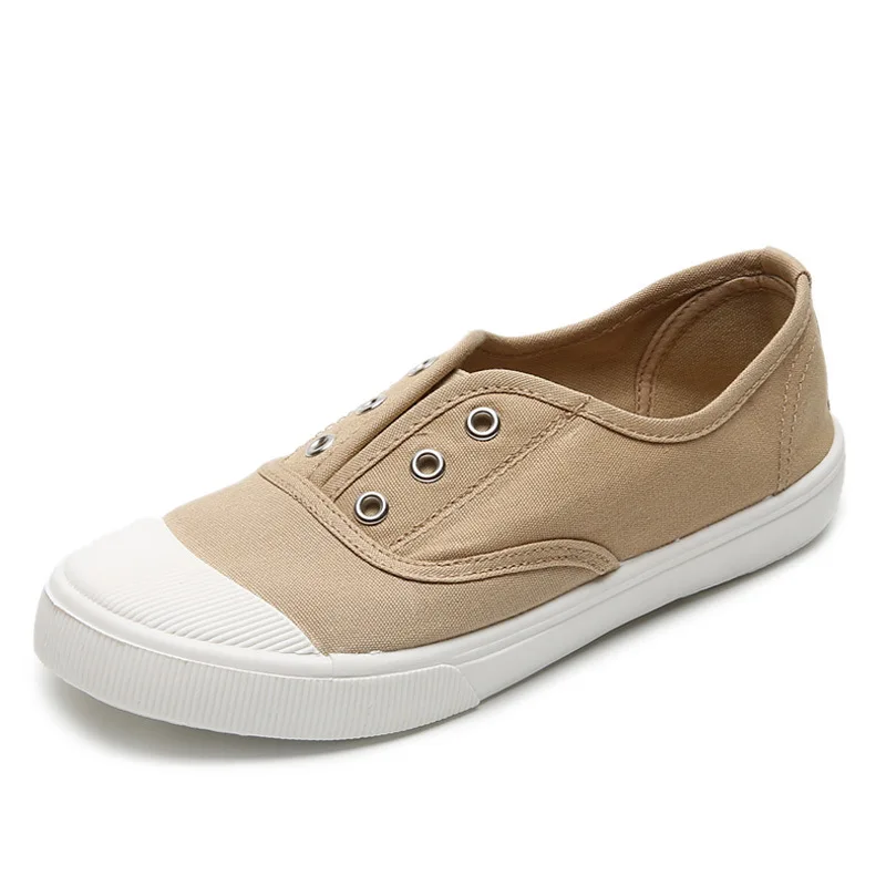 Women's Canvas Slip-On Loafer with EVA Insole – Korean Style Flat - Image 8