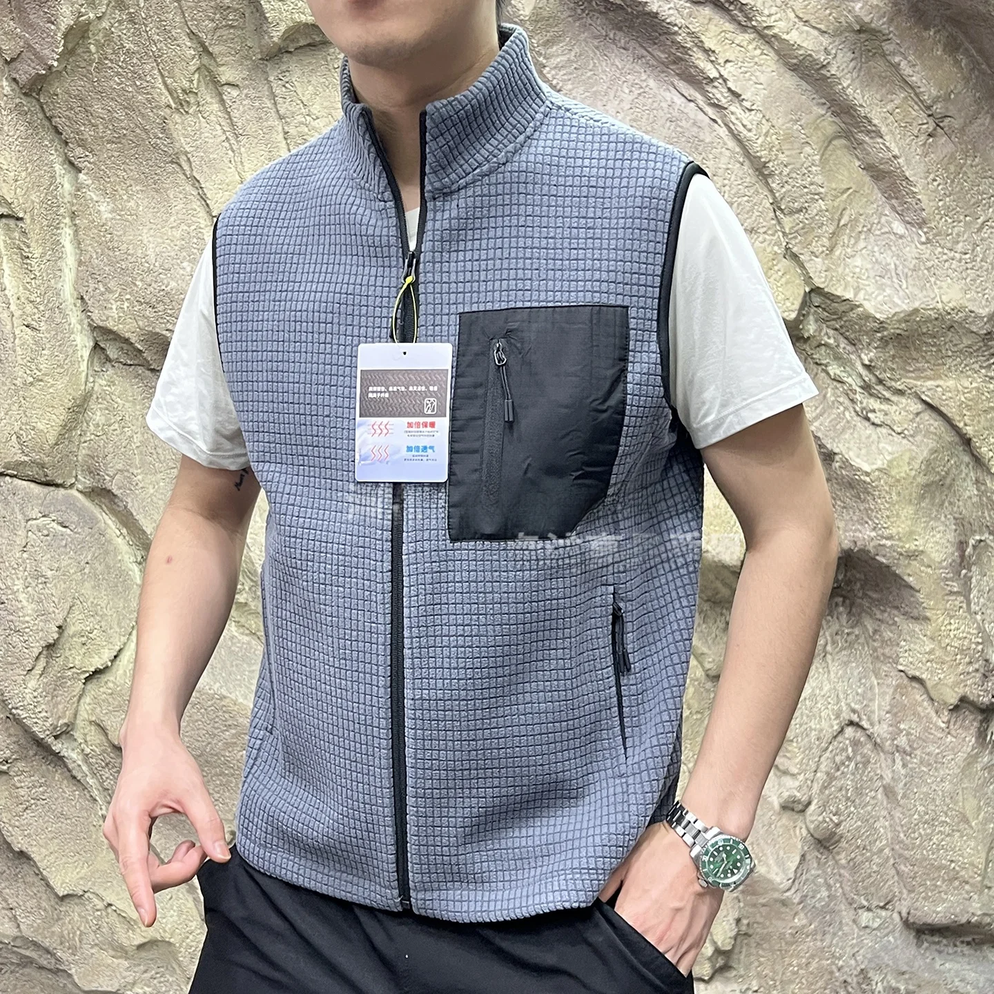 Double-Sided Fleece Windproof Vest - Image 9