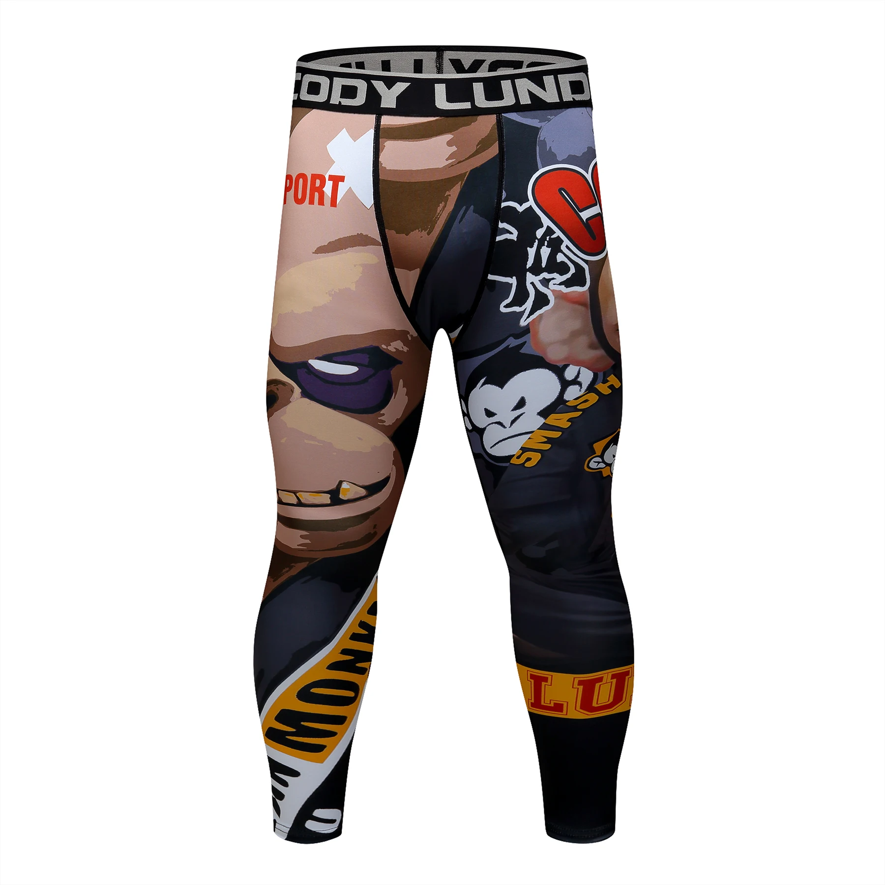 Men's BJJ Spats Leggings - Moisture Wicking Polyester - Image 20