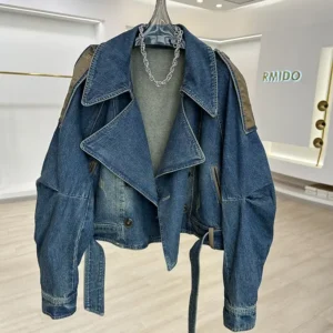 Women's Vintage Cropped Denim Jacket