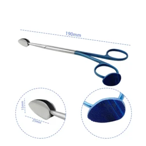 19cm Stainless Steel Straight Trephine Spoon Tip Separator Scissors