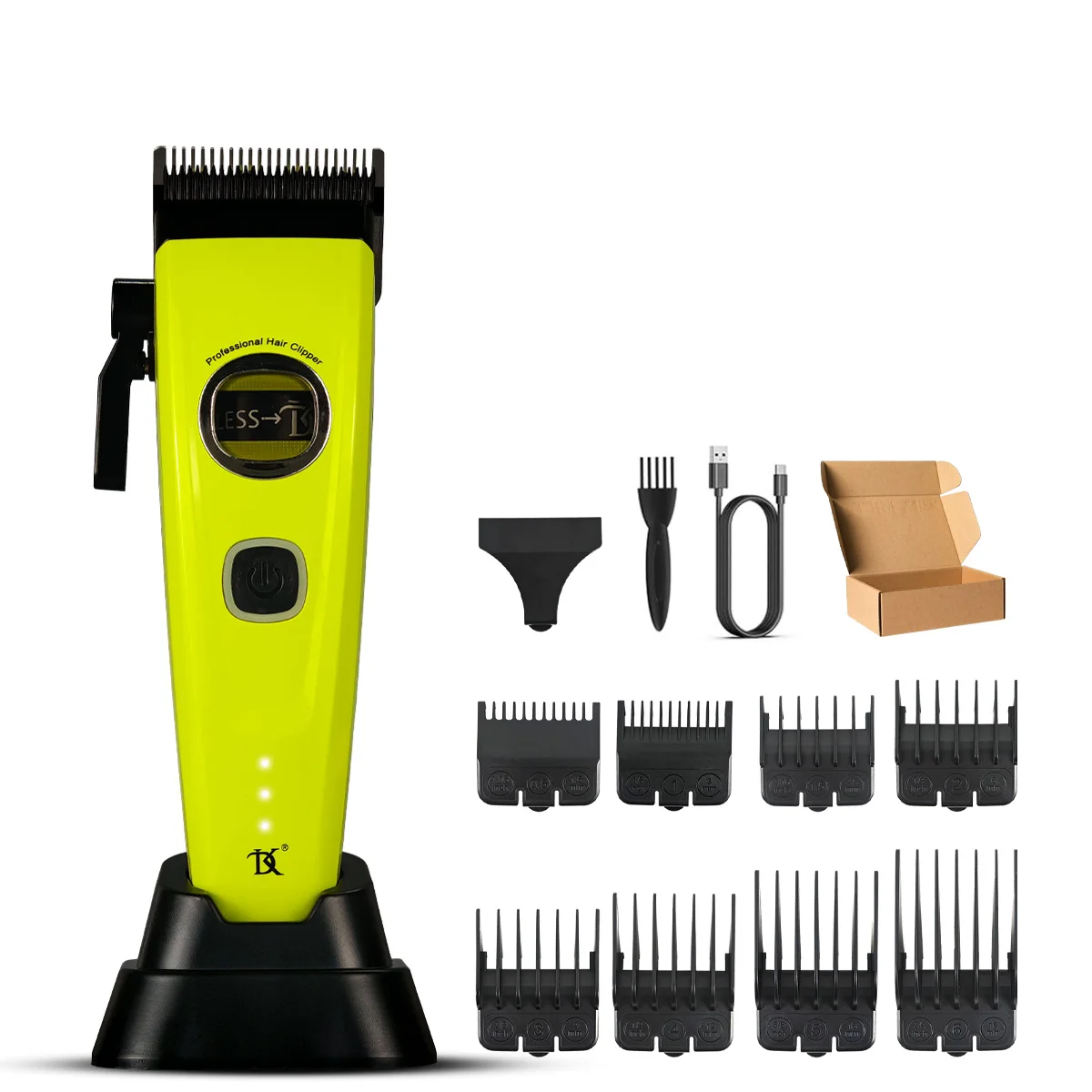 DK Outer Rotor Brushless Motor Professional Men's Fade Clipper Barber Echo Blade Base Charger Blending Hair Trimmer - Image 10
