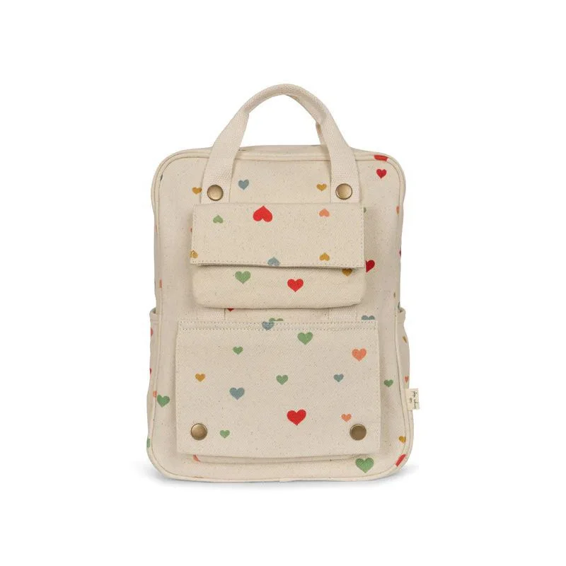 Kids Vacation Canvas Backpack with Cartoon Print, Age 4-6 - Image 4