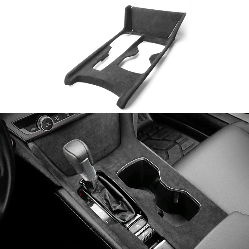 For Honda Accord 2018-2022 Alcantara Car Interior Strips, Center Trim, Gear Knob, Shifter Panel, Window Lift, Armrest Box Lid - Image 14