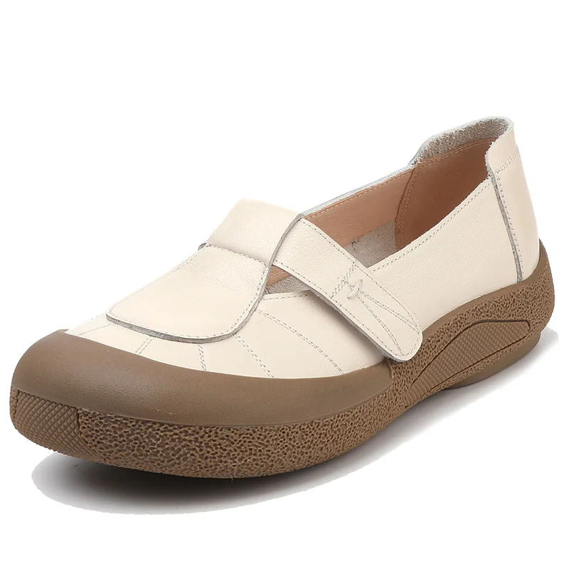 GKTINOO Genuine Leather Hollow‑Out Ballet Flats with Soft Rubber Sole - Image 7