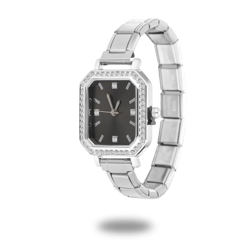 Unisex 9mm Stainless Steel Watch with Italian Elastic Charm – Chain - Image 27