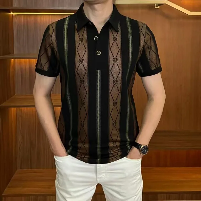 Men's Summer Polo Shirt, Slim Fit, Polyester & Elastane - Image 2