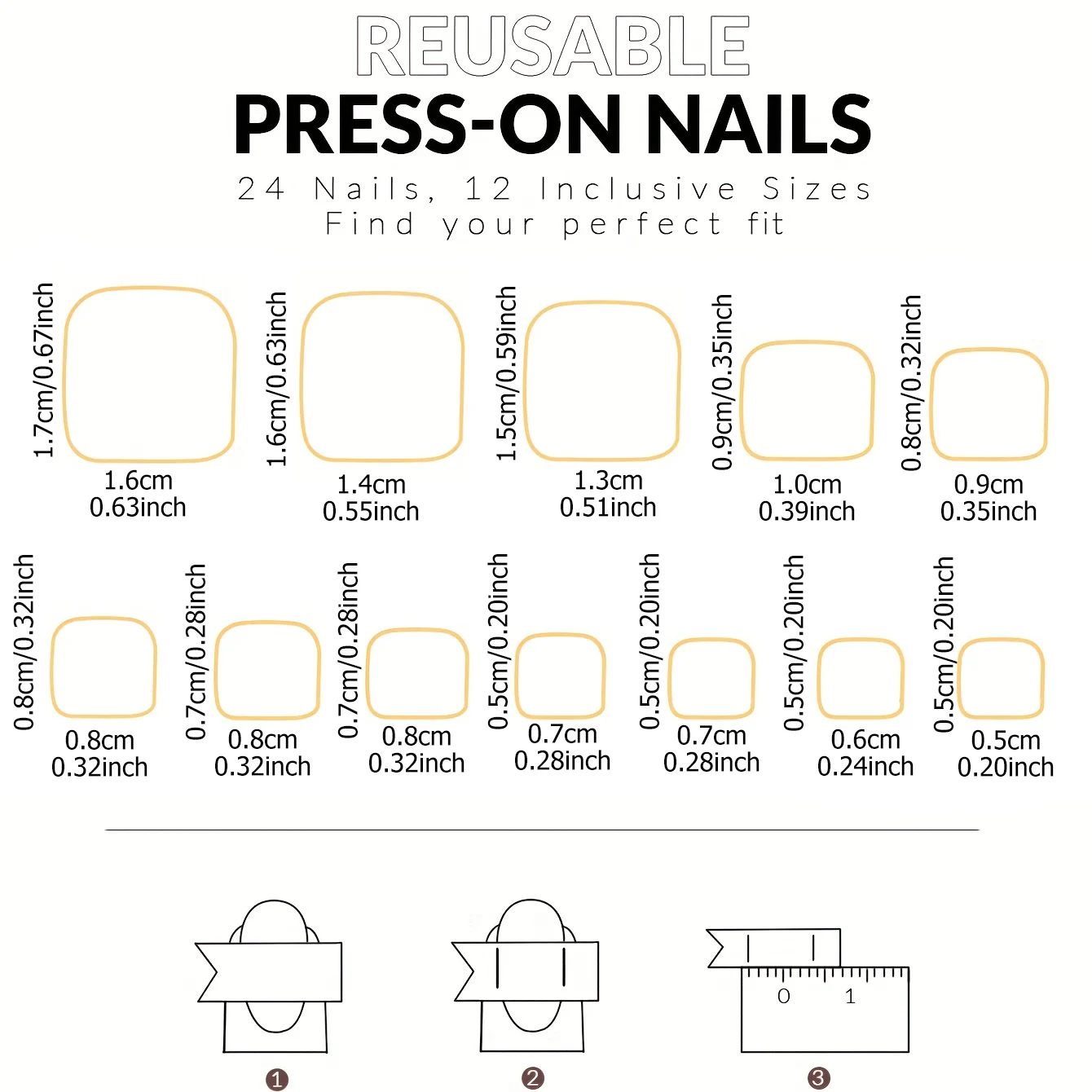 Short Square Pink French Toe Nail Tips – 120pcs Full‑Cover Press‑On Gel - Image 4