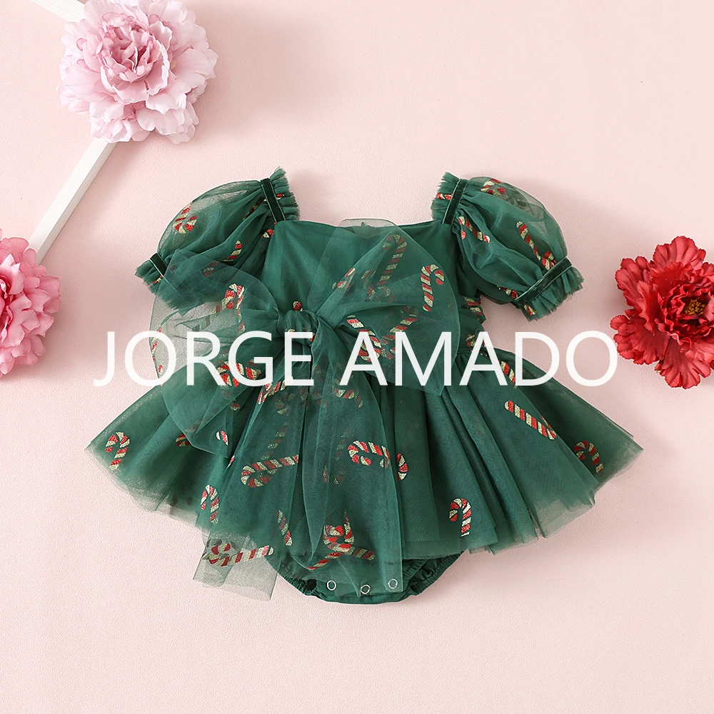 Summer Baby Girl Puff Sleeve Bodysuit - Image 2