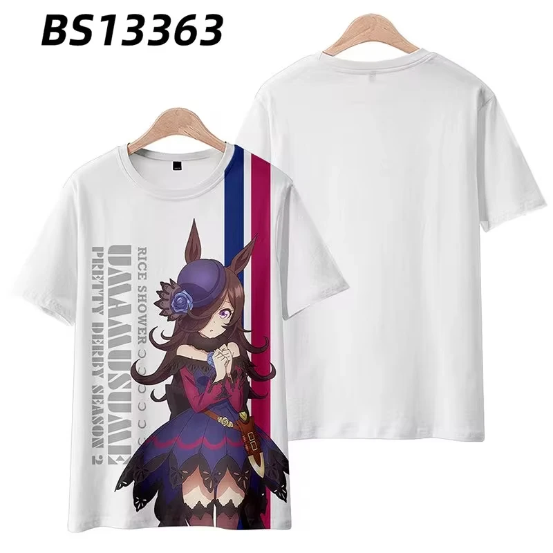 Anime Umamusume: Pretty Derby Cosplay T Shirt Women Men Summer O-neck Short Sleeve Funny Kids Tshirt Graphic Tees Shirts - Image 10