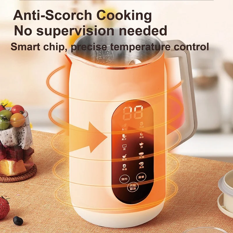 1.8L Filter‑Free Soy Milk Maker – 48‑Edge Blade, 18‑Hour Timer, 800W - Image 2