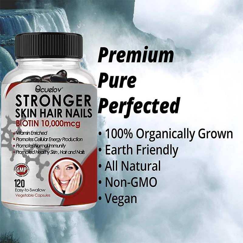 High-Potency 10,000 mcg Biotin Capsules with Collagen & Keratin – Supports Hair, Skin & Nails - Image 6