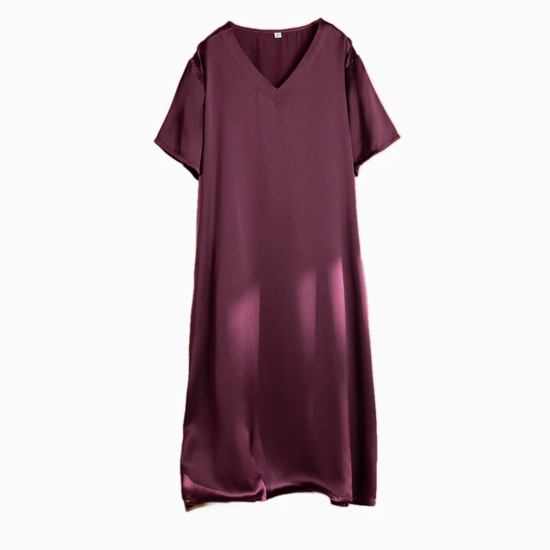 Women's Plus Size Mulberry Silk Midi Dress - view 7
