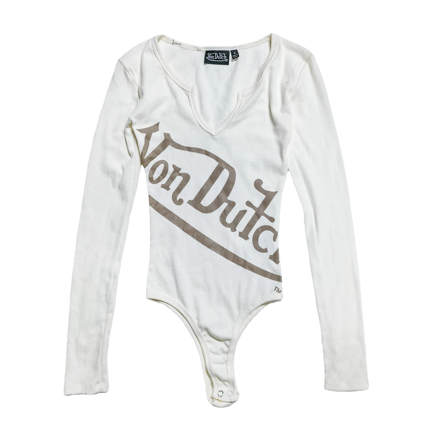Women's Long Sleeve Letter Print Bodysuit - view 8