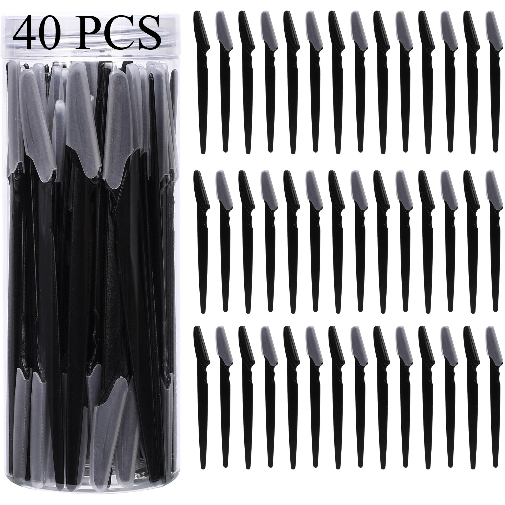 Eyebrow Razor Blade Set – Plastic Safe, 12/30/40/66 pcs - Image 8