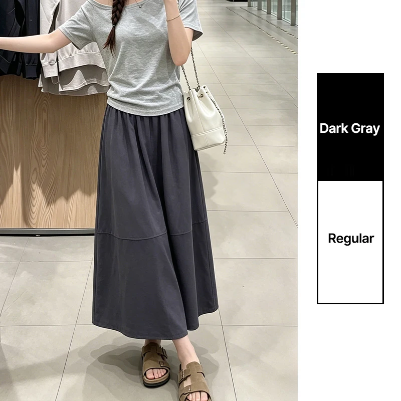 Women's Cotton Linen Pleated Maxi Skirt - view 10