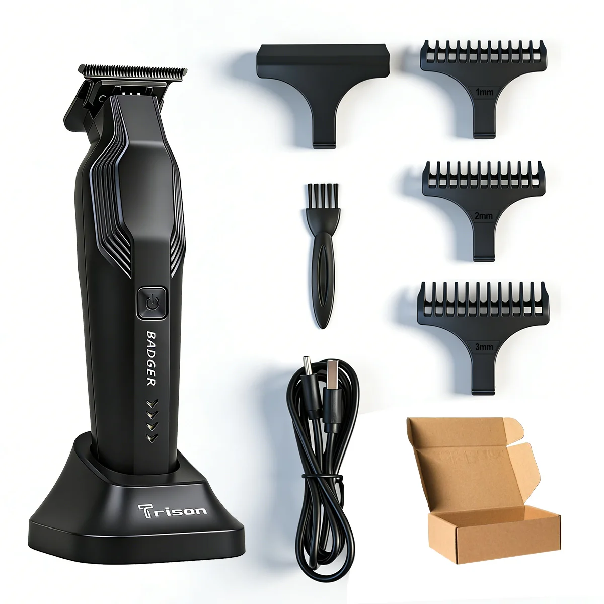 TSC-M4T Hair Trimmer – 7000 RPM, DLC Ceramic Blades, USB‑C Charge - Image 9