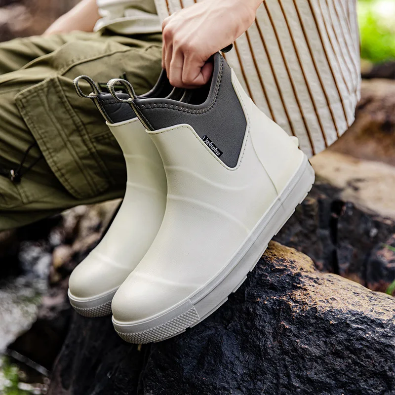 Men's PVC Slip-On Rain Boots – Waterproof, Anti‑Slip Rubber Outsole - Image 10